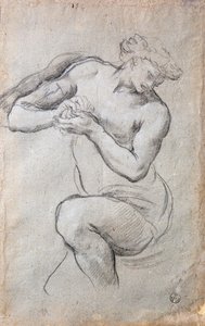 Mieshahmo, Study for Bacchus in the Age of Silver fresko tekijältä Pietro da Cortona
