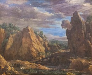 Alunakaivokset Tolfassa, n. 1630 (öljy kankaalle)