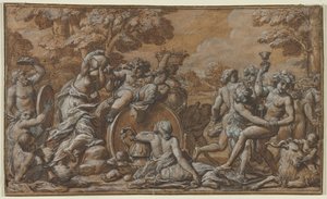 Bacchanal, 1600-luku. tekijältä Pietro da Cortona