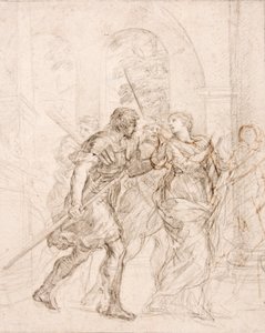 Pyhimys (Martina) johdetaan marttyyrikuolemaansa tekijältä Pietro da Cortona