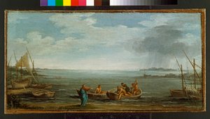 Pyhän Pietarin ja Pyhän Andreaksen kutsuminen, n. 1626-30 tekijältä Pietro da Cortona