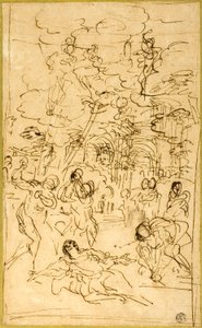 Pyhän Stefanoksen marttyyrikuolema tekijältä Pietro da Cortona