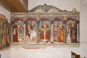 Saint Pietro ja Paolo kirkko, Valvasone, Friuli, Italia (fresko) tekijältä Pietro da Vicenza