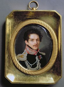 Muotokuva Sergei Grigorjevitš Stroganovista (1794-1882) (wc ja guassi emalille)