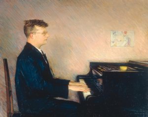 Säveltäjä Dimitrij Schostakowitschin muotokuva
