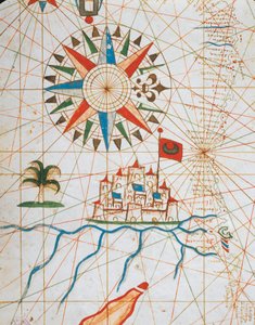 Alexandria, Egypti, Portolan atlas, joka koostuu kuudesta kartasta, Placido Caloiro ja Francesco Oliva, Pergamentti. 1646.
