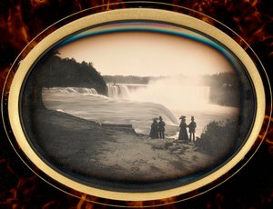 Daguerreotype of Niagara Falls by Babbitt, n. 1855 (dagerrotyyppi) tekijältä Platt D. Babbitt