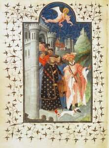 Herttua Jean de Berry jättää linnansa matkalle - Herttua Jean de Berry jättää linnansa matkalle ... tekijältä Pol de Limbourg