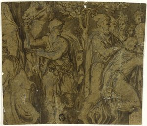 Nioben tarina: Worshippers: Youth with Horse; Worshippers tekijältä Polidoro da Caravaggio