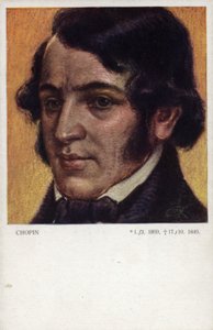Frederic Chopin, puolalainen säveltäjä ja pianisti (1810-1849) tekijältä Polish School