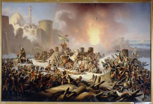 Ochakovin linnoituksen (tai Otšakovin, Ukrainassa) toinen piiritys joulukuussa 1788. (Otšakovin linnoituksen piiritys joulukuussa 1788). Episodi Venäjän-Turkin (Venäjä-Turkki) sodasta 1787-1792, Venäjän joukot, komentajana prinssi Grigori Po