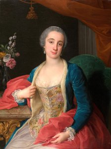 Herttuatar Sforza Cesarinin muotokuva d.1765, 1768.