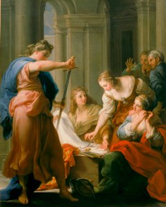 Akhilleus Lycomedeen hovissa tekijältä Pompeo Girolamo Batoni