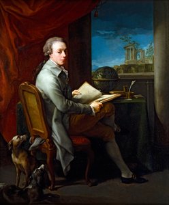 Muotokuvapari, herrasmies (kankaalle) tekijältä Pompeo Girolamo Batoni