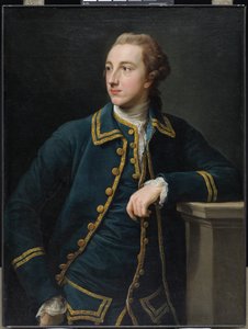 Muotokuva miehestä vihreässä puvussa, n. 1760 (öljy kankaalle) tekijältä Pompeo Girolamo Batoni