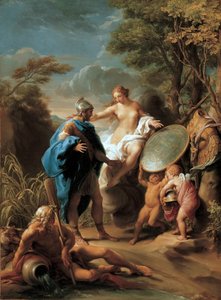 Venus esittelee Aeneaksen Vulcanin takoman panssarin kanssa tekijältä Pompeo Girolamo Batoni