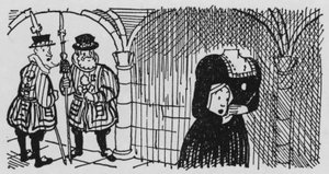 Ghost in the Tower of London (litho) tekijältä Pont