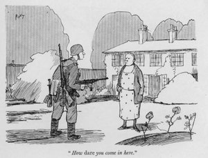 "How dare you come in here" (litho)finn tekijältä Pont