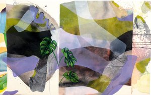 Monstera-lehti, abstrakti tekijältä Poonam Choudhary