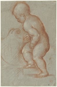 Putto vaakunalla tekijältä Pordenone (attributed to)