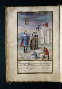 Luostarin rakentaminen Syoniin Syonin nunnien muuttohistoriasta, joka on koottu Lissabonissa 1600-luvun alussa tekijältä Portuguese School