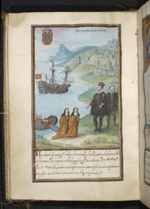 Kuva, Syonin nunnien muuttohistoriasta, koottu Lissabonissa 1600-luvun alussa tekijältä Portuguese School