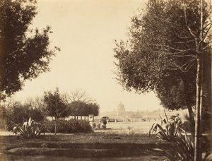 St. Peters Pincian Hilliltä, 1853-56. tekijältä Possibly by Jane Martha St. John.