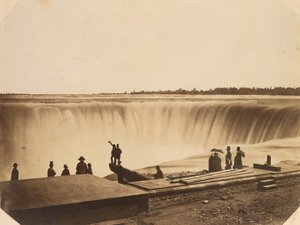 Niagaran putoukset, n. 1855. tekijältä Possibly by Silas A. Holmes.