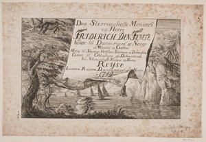 Nimisivu kuningas Frederik V:n matkalle Tanskan ja Norjan halki 1749