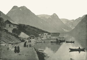 Mundal, Fjaerlandsfjordenissa, Sognissa, Norjassa, 1895.