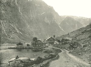 Puhelinasema ja hotellit, Gudvangen, Norja, 1895.