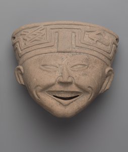 Nauravan miehen pää, Totonac (keraaminen) tekijältä Pre Columbian