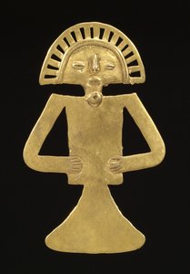Kuvariipus, n. 700-1000 (kulta) tekijältä Pre Columbian Pre Columbian