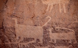 Petroglyfejä, Chaco Culture National Historical Park, 2014 (kuva) tekijältä Precolombian Precolombian