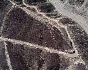 Ilmakuva Nazca Linesista (valokuvaus tekijältä Prehistoric Prehistoric