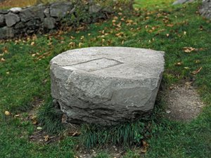 Camunnien sivilisaatio, Esihistoria: uhrialttari. Neoliittisen ja pronssikauden välinen aika. Capo di Ponte, Naquane Rock Carvingsin kansallispuisto, Valcamonica, Val Camonica, Italia tekijältä Prehistoric Prehistoric