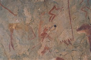 Ihmis- ja eläinhahmot (luolamaalaus) tekijältä Prehistoric Prehistoric