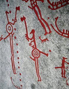 Pohjoismainen pronssikausi: metsästäjät, kalliokaiverrukset Tanumissa, Ruotsissa tekijältä Prehistoric Prehistoric