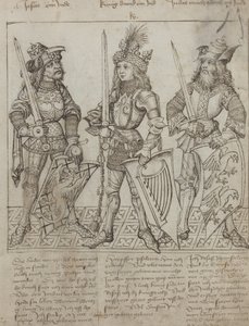 Joshua, kuningas Daavid ja Juudas Maqboose tekijältä Primary Master of the Strassburg Chronicle