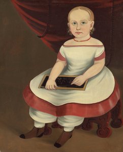 Little Girl with Slate, n. 1845. tekijältä Prior Hamblin School