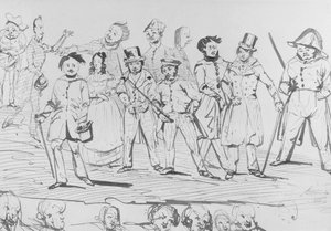 Honore de Balzac (1799-1850) sekä La Comedie Humainen, 1838, hahmot
