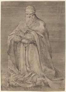 Paavi Sixtus V tekijältä Prospero Bresciano, after Giuseppe Cesari