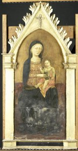 Neitsyt ja lapsi tekijältä Pseudo Ambrodigio di Baldese (attributed to)