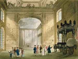 Greenwich Hospital Ackermannin Microcosm of Londonista (tulostus) tekijältä Pugin and Rowlandson