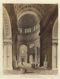 Pyhän Paulin katedraali tekijältä Pugin and Rowlandson