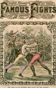 Ensimmäinen taistelu John Gullyn ja Bob Gregsonin välillä, 1807 1800-luvun loppu tai 1900-luvun alku.