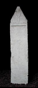 Votiivistela caduceuksella, Karthagosta, 3.-2. vuosisadalta eKr. (kalkkikivi) tekijältä Punic Punic
