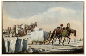 Jään halkeaminen, 1825 tekijältä Pyotr Alexandrov