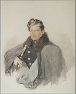 Kreivi Sergei Vasilyevich Trubetskoyn muotokuva 1815-1859, 1835 tekijältä Pyotr Fyodorovich Sokolov