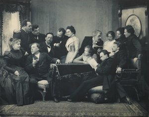 Anton Tšehov näytelmän Lokki, 1899 näyttelijöiden välillä tekijältä Pyotr Petrovich Pavlov